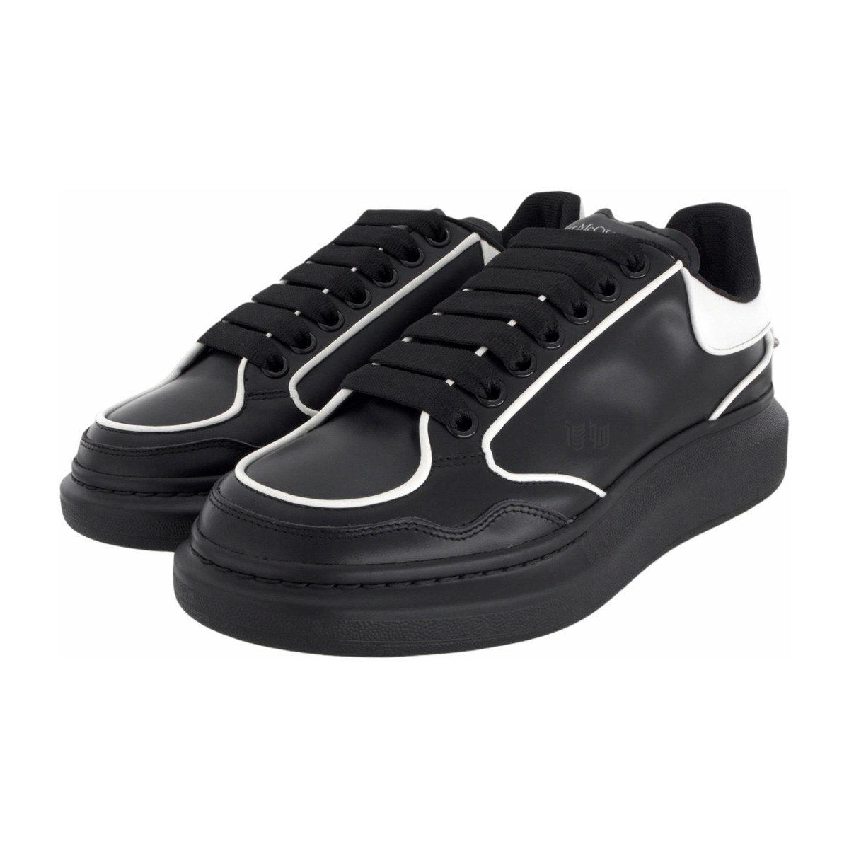 Alexander McQueen Low Top Leather Sneakers Black