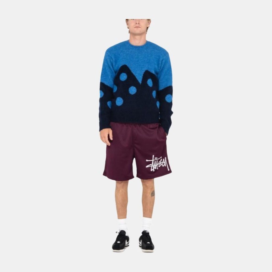 Stussy FW23 Dice Fuzzy Crew Sweater