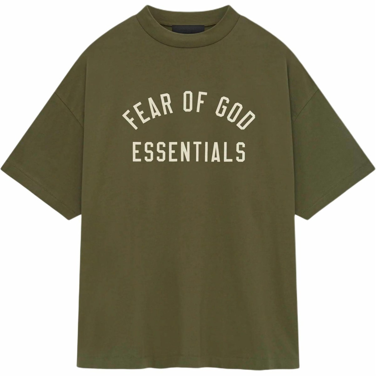 Fear of God Essentials Jersey Crewneck Tee Military