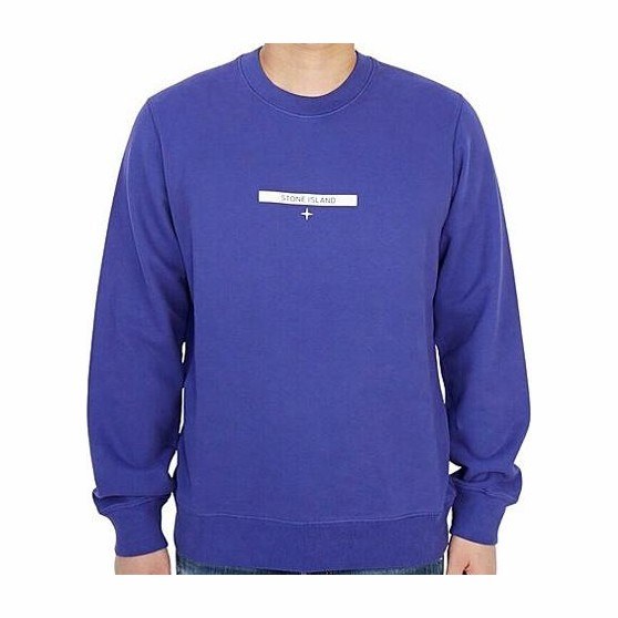 Stone Island SS21 Blue Crewneck Sweatshirt