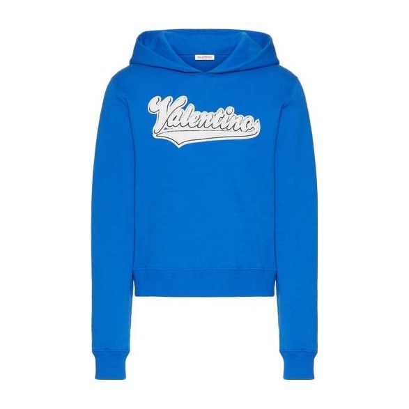 Valentino FW23 Logo Hoodie Navy