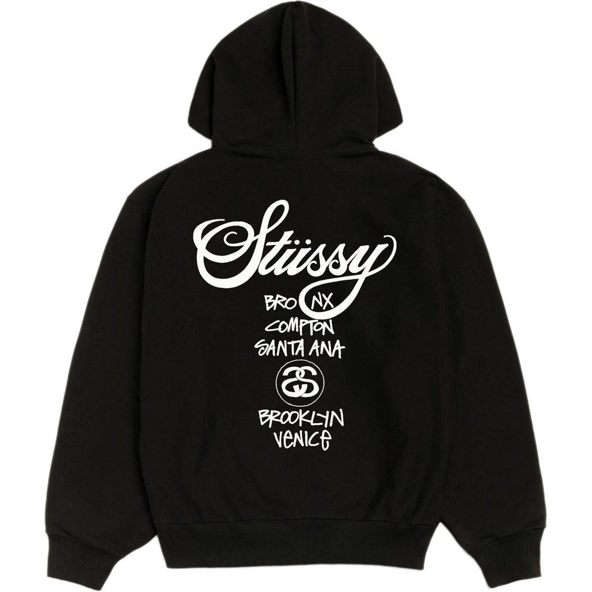 Stussy WORLD TOUR ZIP HOODIE logo