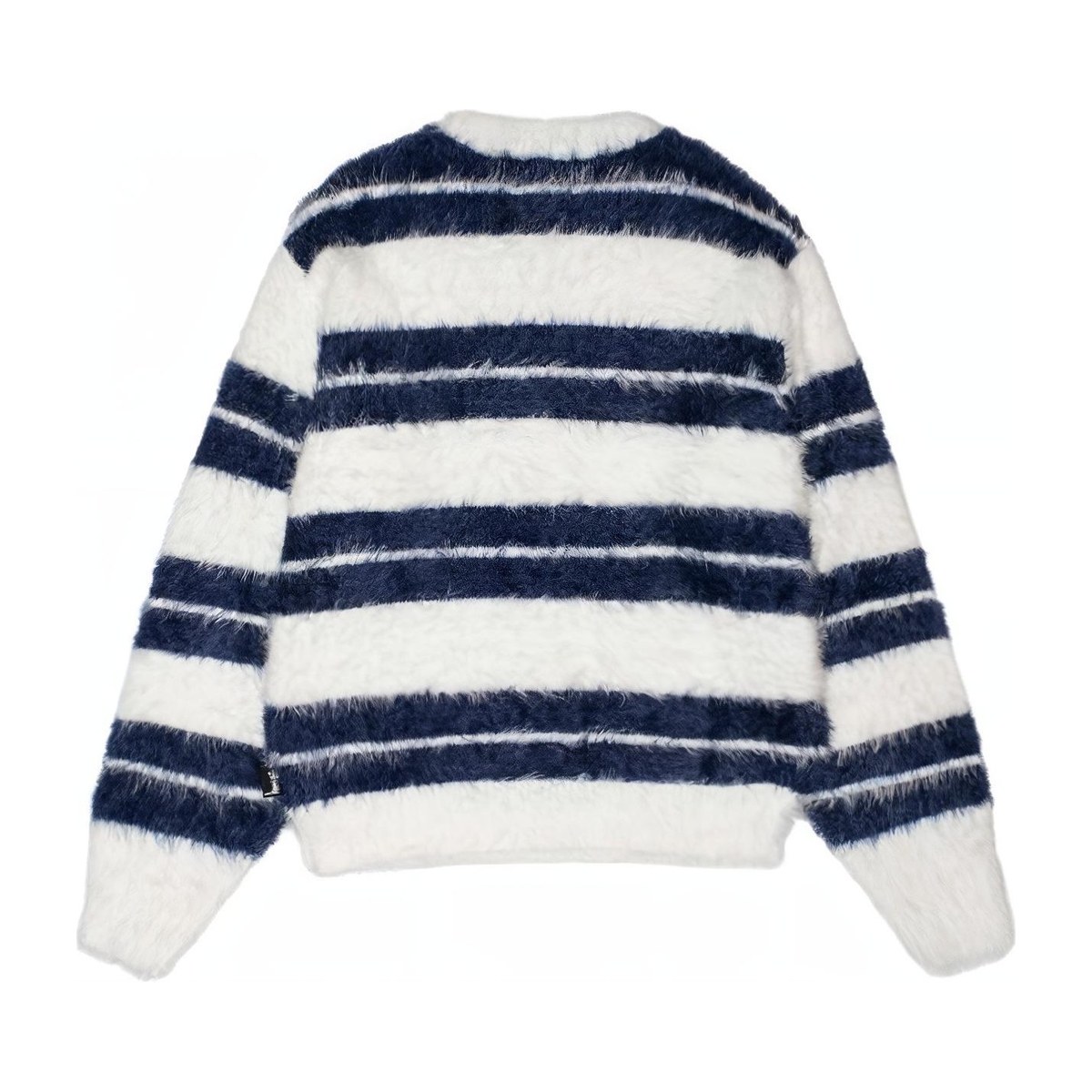 Stussy SS24 Fuzzy Stripe Crewneck Sweater
