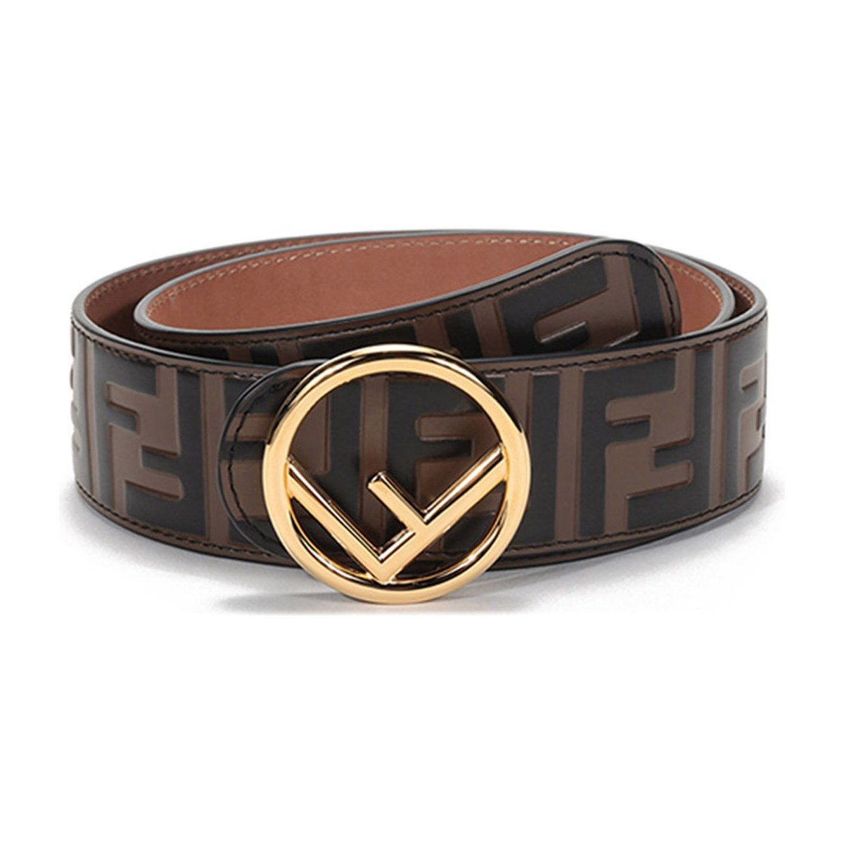 Fendi FF Leather Belt