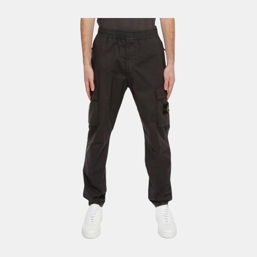 Stone Island SS22 Compass Patch Cargo Pants Carbon Black