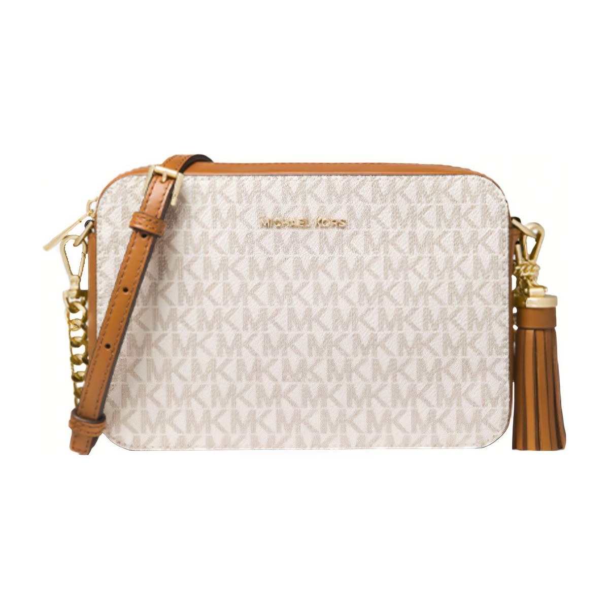 Michael Kors Jet Set Camera Bag Vanilla Brown