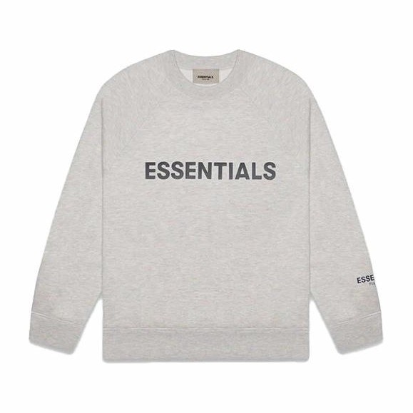 Fear of God Essentials FW20 Crew Neck Sweatshirt Heather Oat