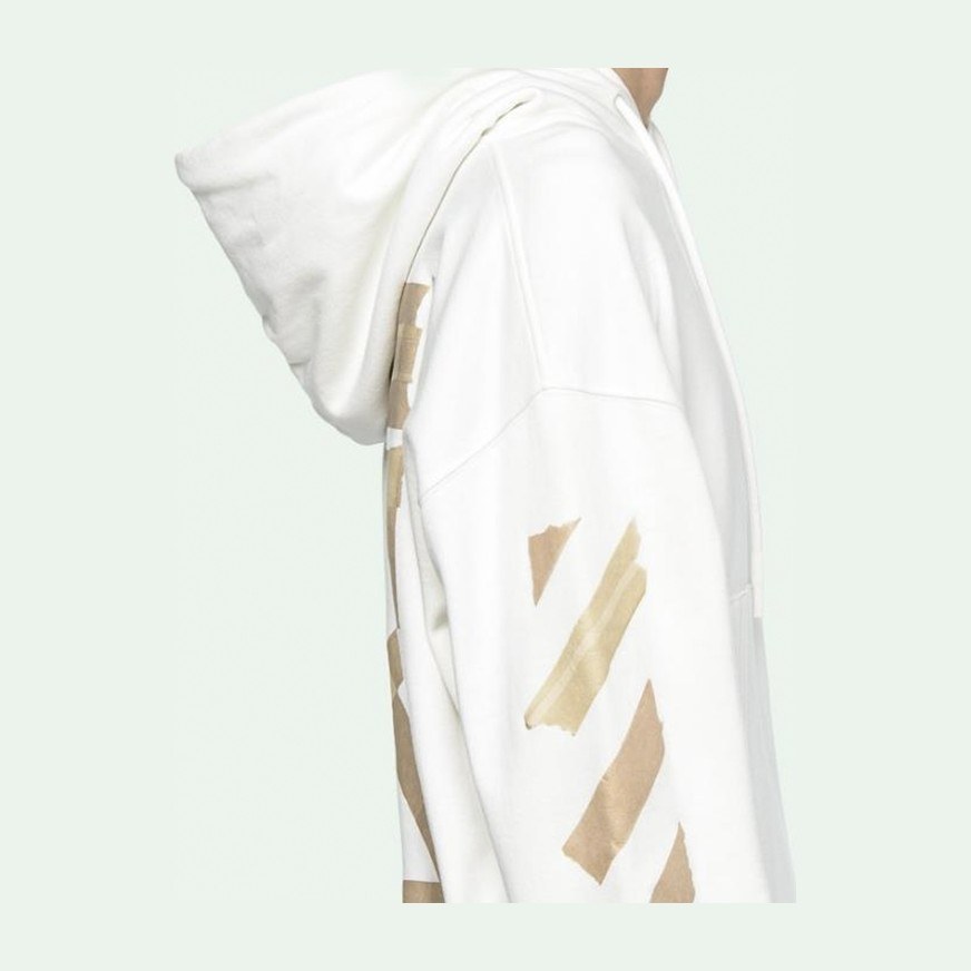Off-White SS20 Gold Arrow Hoodie White