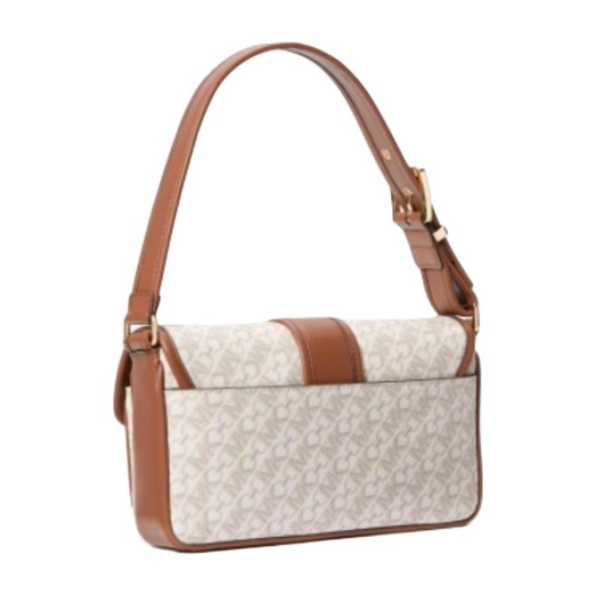 Michael Kors Colby Vanilla White Acorn Brown
