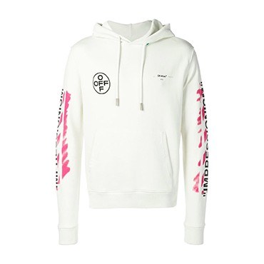 OFF-WHITE SS19 Hoodie White