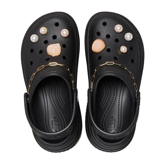 Crocs EVA Crystal Snowhouse Clogs Black