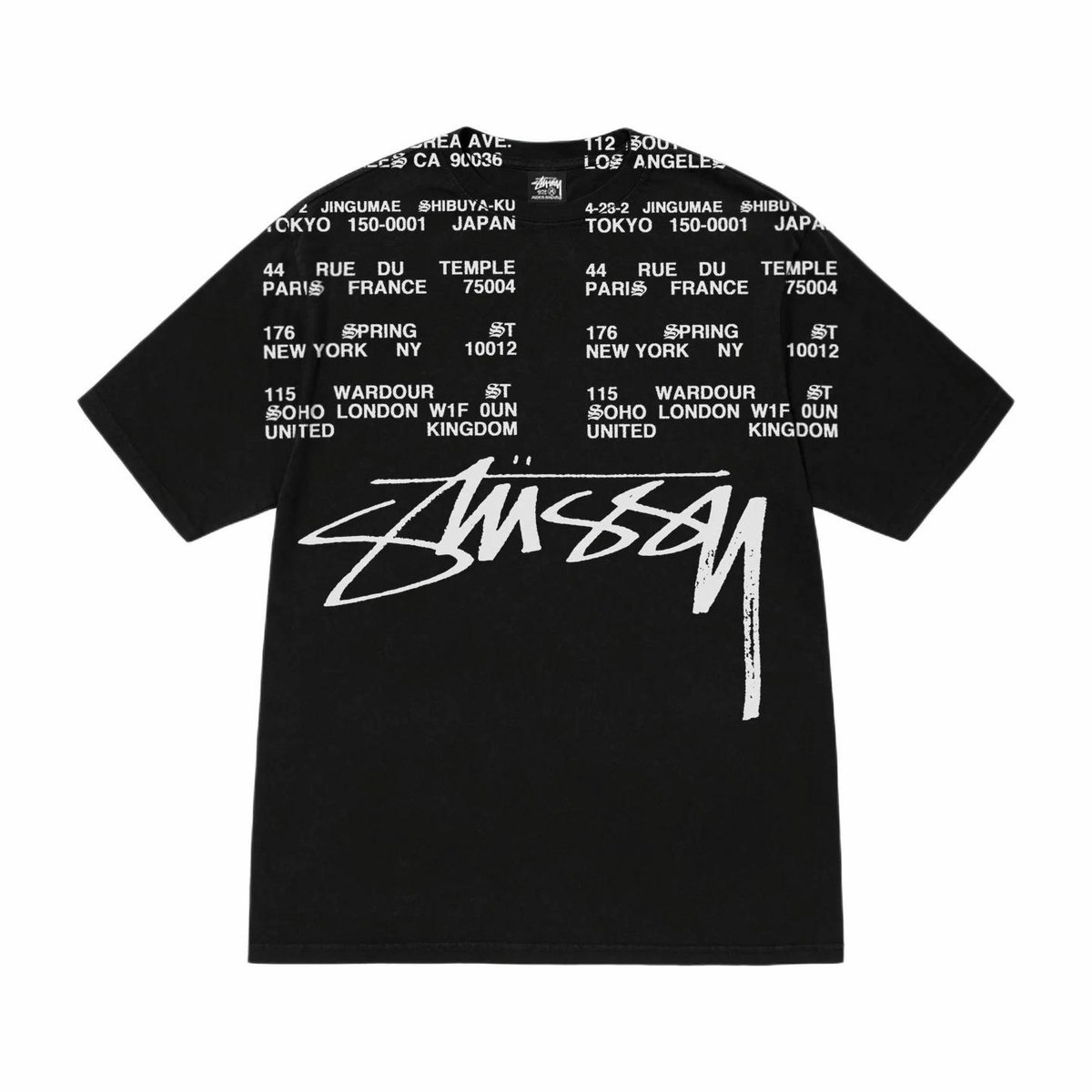 Stussy Locations Tee Olive