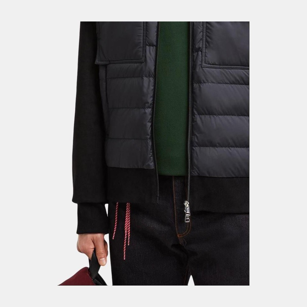 Moncler Patchwork Zip Jacket Black
