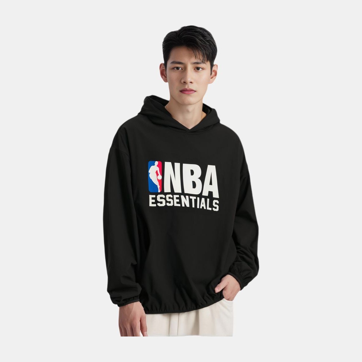 Fear of God Essentials x NBA Hoodie Black