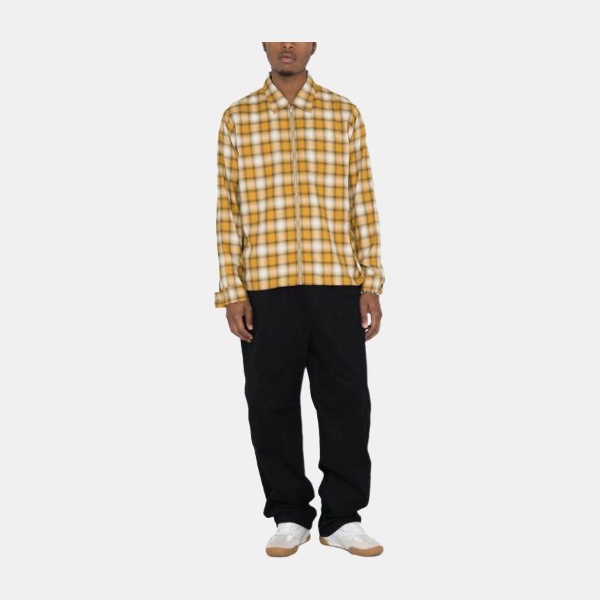 Stussy Eddie Plaid Zip Shirt