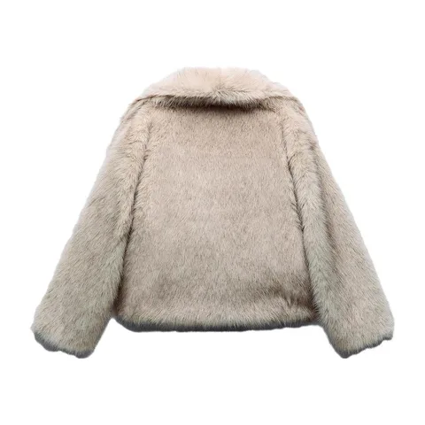 ZARA Cardigan Fur White
