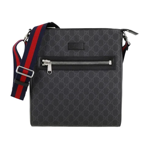 Gucci Logo Canvas Messenger Bag