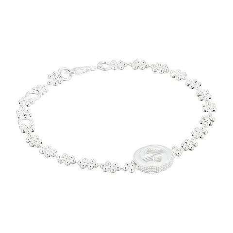Gucci Interlocking G Silver Bracelet