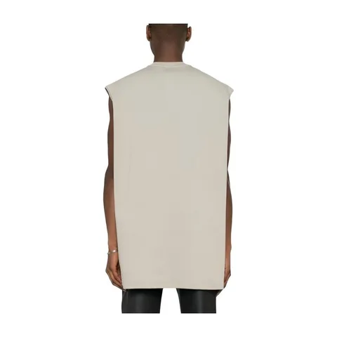Rick Owens RO SS24 Sleeveless Tee Light Brown