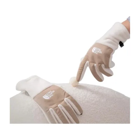 The North Face Logo Gloves White