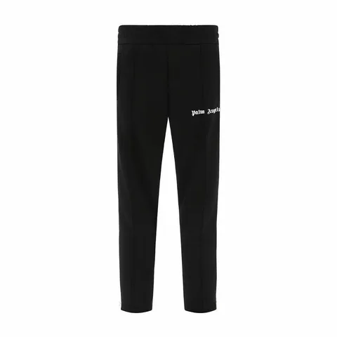 Palm Angels Logo Stripe Track Pants Black