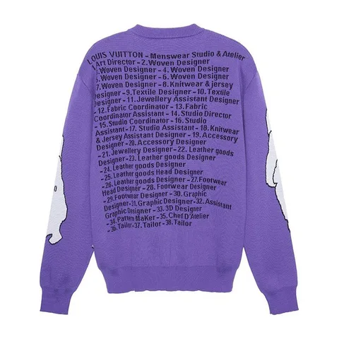 Louis Vuitton FW22 Cartoon Logo Sweater