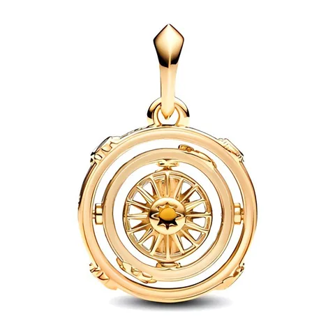 Pandora Game of Thrones Rotating Star Disc Charm Gold