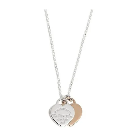 Tiffany & Co. Double Heart Pendant Necklace