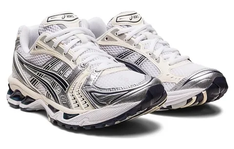 Asics Gel-Kayano 14 White Black Silver