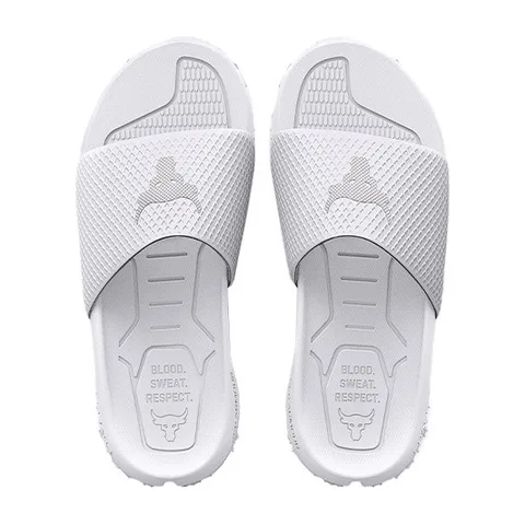 Under Armour Project Rock Slides White