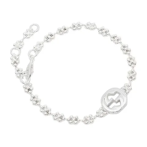 Gucci Interlocking G Silver Bracelet