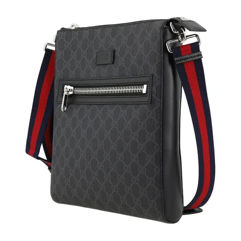 Gucci Logo Canvas Messenger Bag