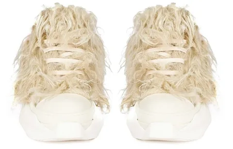 Rick Owens DRKSHDW Low Fashion Sneakers Pearl White