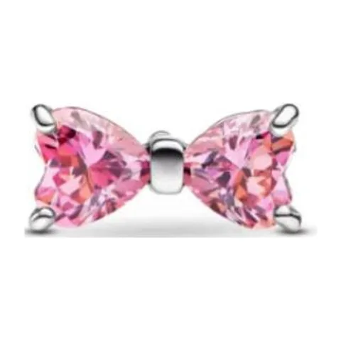 Pandora Bow Stud Earrings Pink