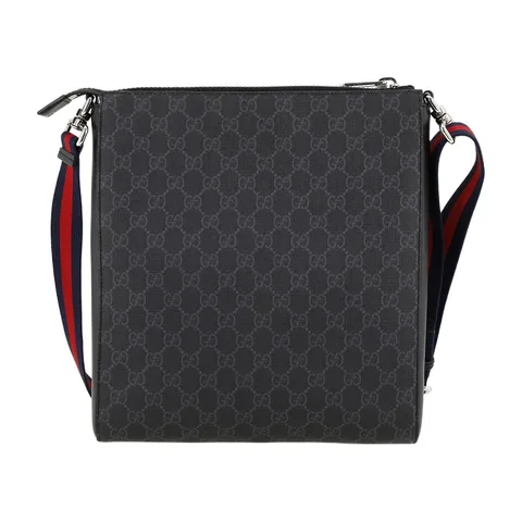 Gucci Logo Canvas Messenger Bag