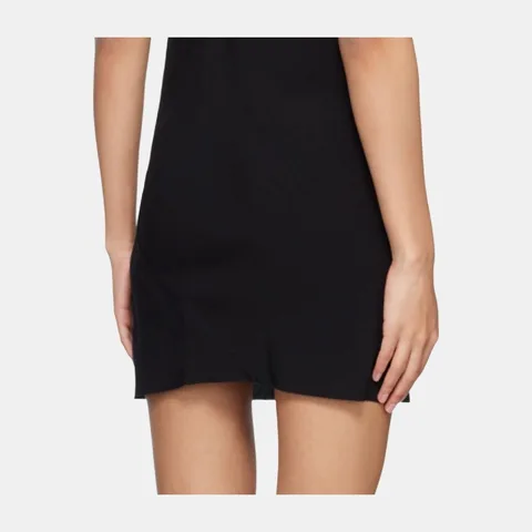 Rick Owens V-Neck Sleeveless Dress Black