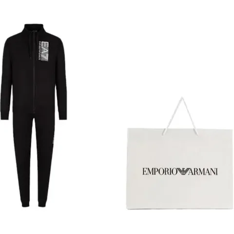 Emporio Armani EA7 FW22 Black Tracksuit
