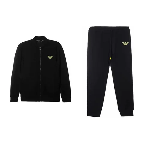 Emporio Armani FW24 Logo Tracksuit Black
