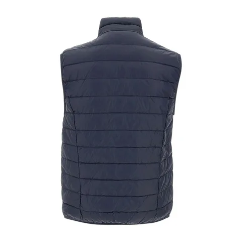 Emporio Armani Logo Zip Vest Navy