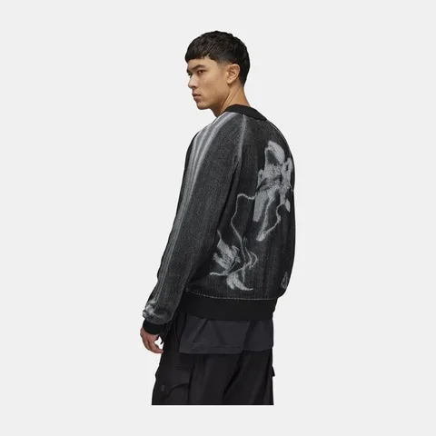 Y-3 GFX Knit Cardigan Black