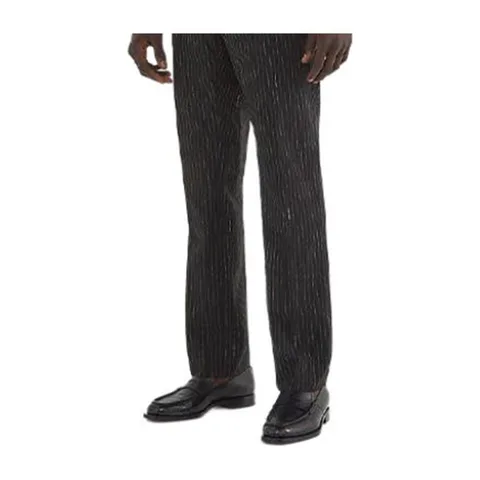 Fendi FW21 Black Pinstripe Trousers