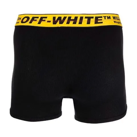 OFF-WHITE Logo Print Boxer Briefs 3-Pack Black