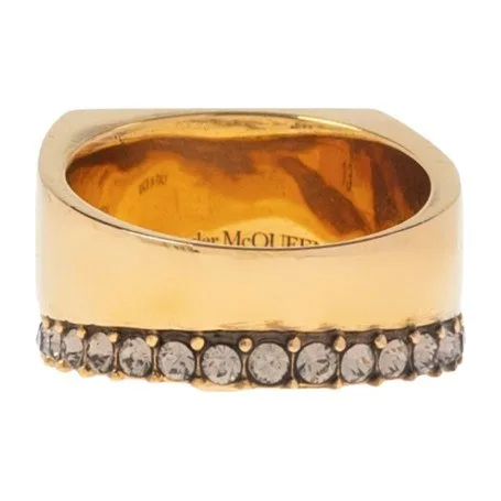 Alexander McQueen Graffiti Pave Ring