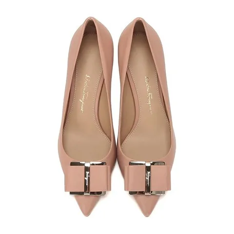 FERRAGAMO Zeri 70 Double Bow Pump