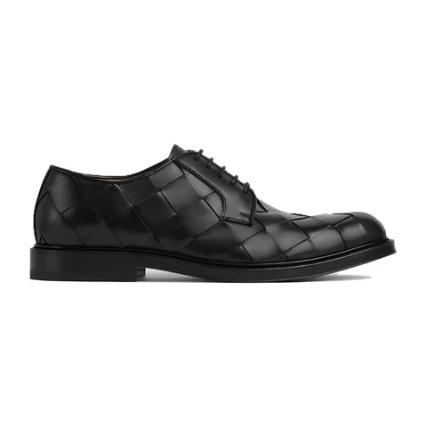 Bottega Veneta Tie Leather Oxford Black