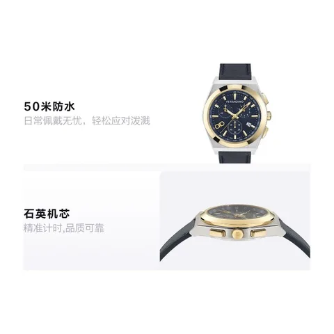 Ferragamo Quartz 42 Blue Dial