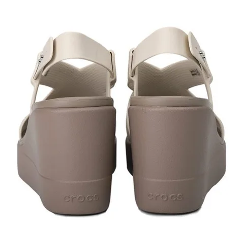 Crocs Brooklyn Wedge Sandal Cement Grey